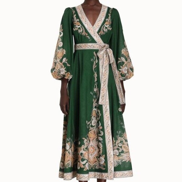 Emerald Green Zimmerman Devi Dress